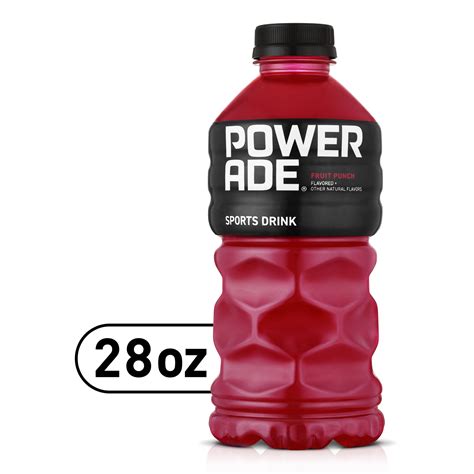 POWERADE Electrolyte Enhanced Fruit Punch Sport Drink 28 Fl Oz Bottle