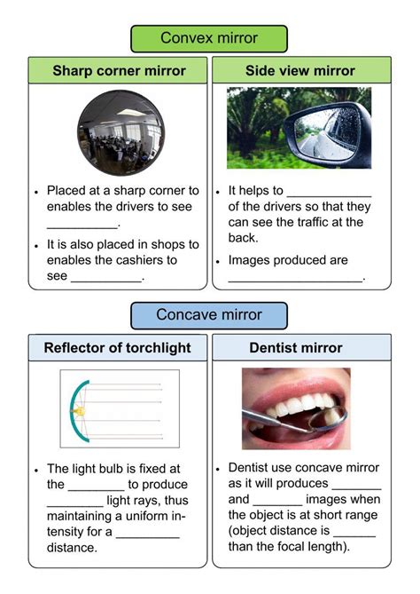 Lesson 5 Concave And Convex Mirror Worksheet Pdf Worksheets Library