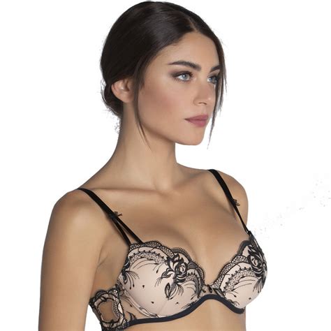 Lise Charmel Lingerie Follement Sexy Push Up Bra Nude Black Ach