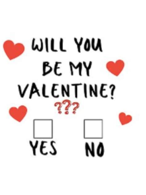 Will You Be My Valentine Yes Or No Checkbox Design Greeting Card For