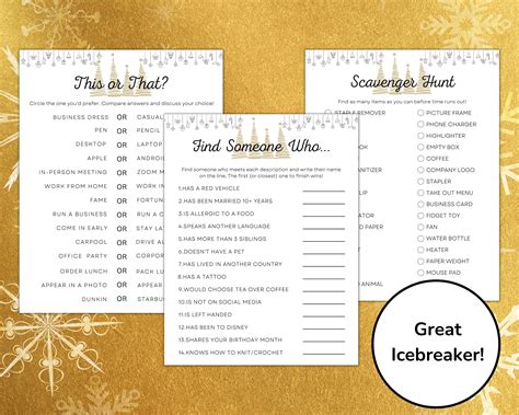 Printable Christmas Work Games for the Office, Holiday Games for ...