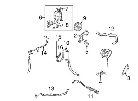 Power Steering Return Hose Lexus Es Lexus