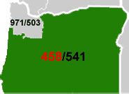 Area Code 541 Location Map - Maping Resources