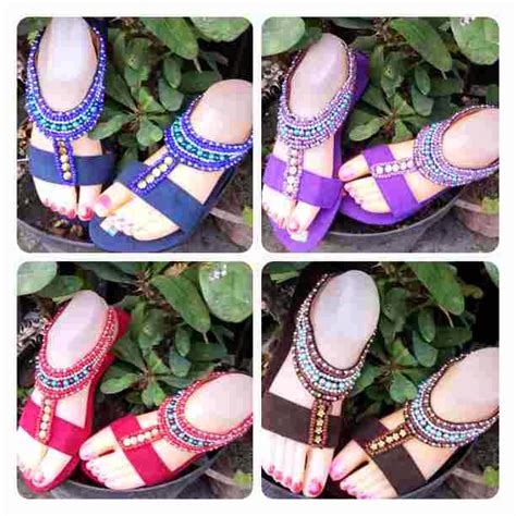 Sandal Cantik Bali Flat Sandal Unik Bali Mukena Bali Cantik Terbaru