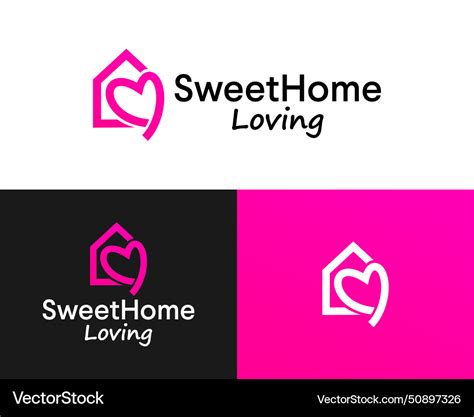 sweet home logo royalty  vector image vectorstock