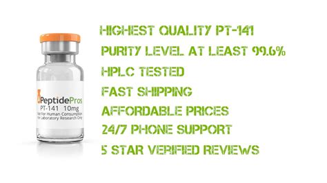 Buy PT-141 (Bremelanotide) and other USA Peptides from Peptide Pros