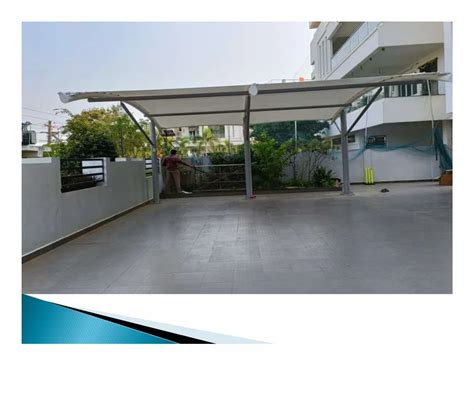 Dome Wall Mounted Tensile Membrane Car Parking Shed Paint Coated At Rs