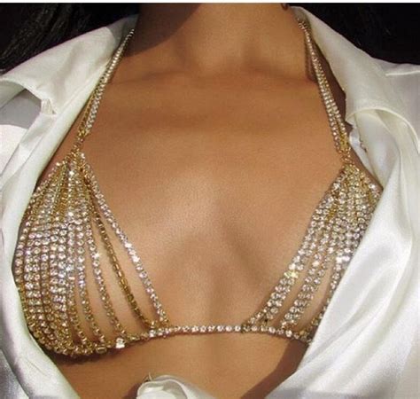 Rhinestone Bikini Beach Body Chain Besharam Pk