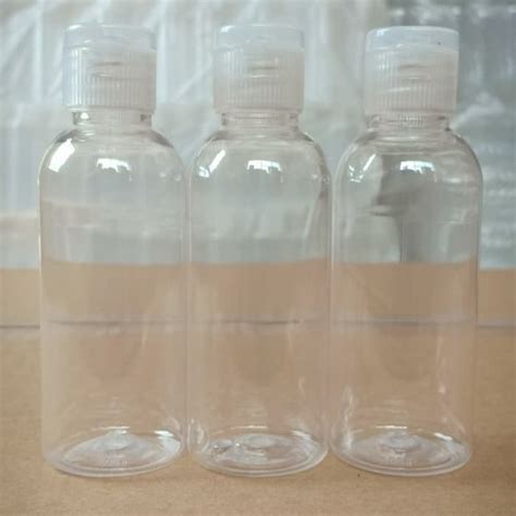 Jual Botol PET 60 Ml Tutup FLIP Plastik Fliptop Minyak Bening