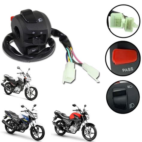 Punho Chave De Luz Yamaha Factor 125i Fazer 150 2016 Diante Submarino