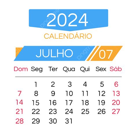 Gambar Kalender Biru Juli Portugis 2024 2024 Portugis Kalender Png Dan Vektor Dengan