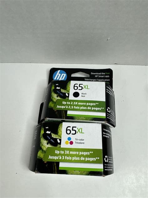 Genuine Original Hp 65xl 2 Pack Black And Color Ink Cartridges