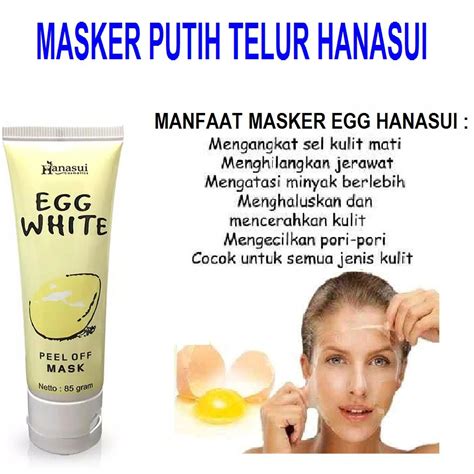 Hanasui Egg White Peel Of Mask 85 Gr 1705 Shopee Malaysia