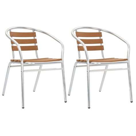 Meuble Déco Set de 2 Chaises empilables Chaise à dîner Fauteuil de