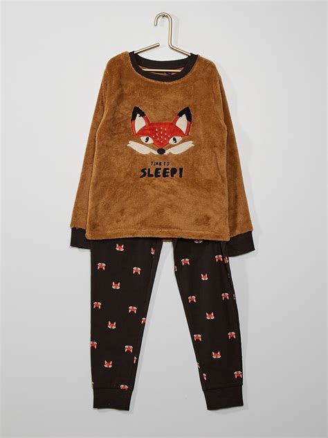 Pyjama Long Renard Marron Kiabi