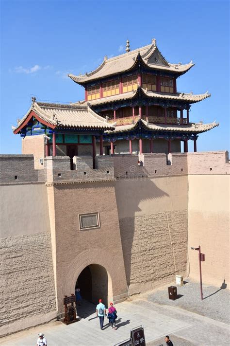 View Of The Jiayuguan Fort, China Editorial Image - Image of dynasty ...