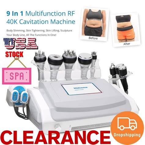 Dropshipping 9in1 Ultrasonic Cavitation Radio Frequency Rf Vacuum Body