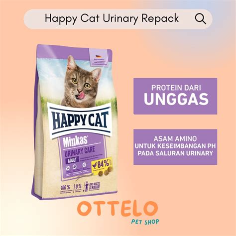 Jual Happy Cat Minkas Urinary Repack 1 Kg Cat Food Makanan Kucing