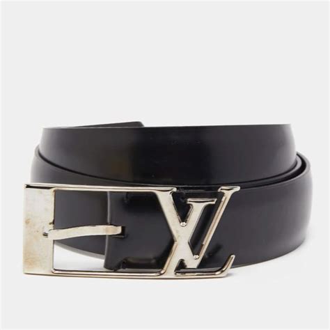 Louis Vuitton Black Leather Neogram Belt 90CM Louis Vuitton | The Luxury Closet