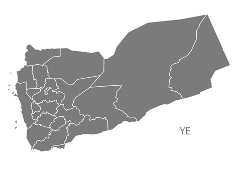 Printable Yemen Map Region – Free download and print for you.