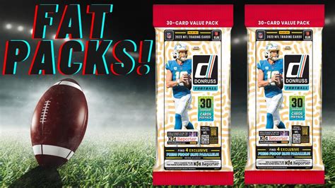 Are Donruss Football Fat Packs Worth The 8 Price Tag YouTube