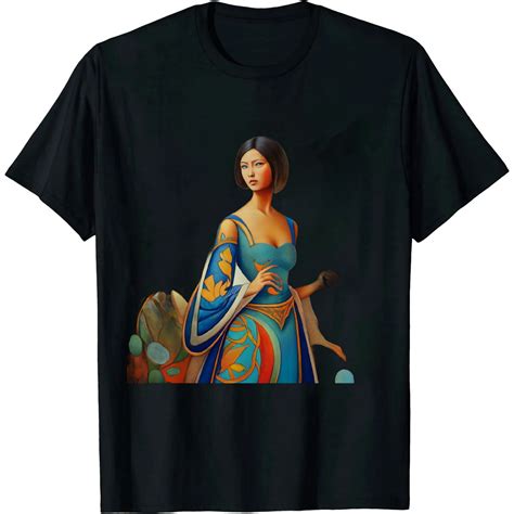 Maxpress Mulan Anime Half Girl Half Warrior Graphic T Shirt T Shirt