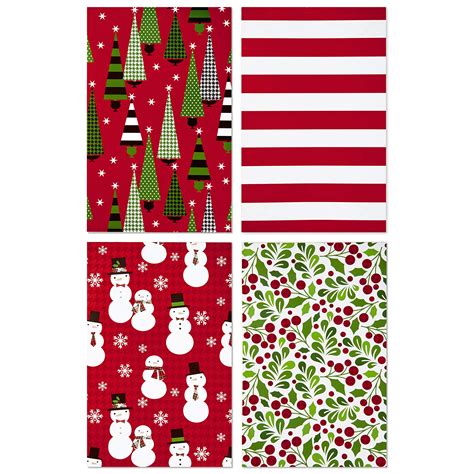 Hallmark Christmas Gift Box Assortment Pack Of Patterned Shirt