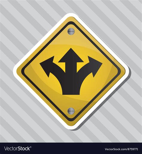 Road sign design Royalty Free Vector Image - VectorStock