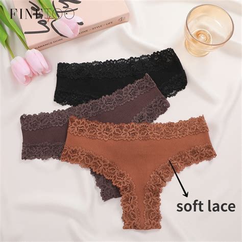 Finetooo Calcinha De Renda Para Mulheres Confortável Lingerie De