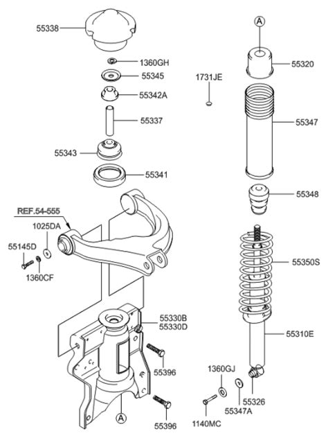 Genuine Hyundai Rear Shock Absorber Assembly Gas Left