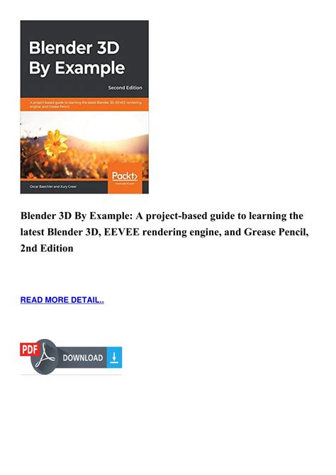 Ppt Blender D By Example A Project Based Guide To Learning The