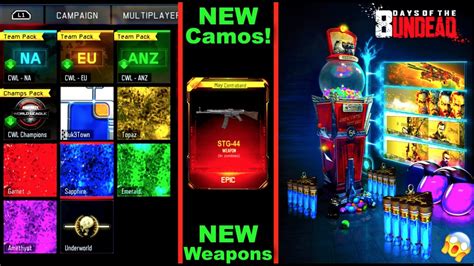 NEW WEAPONS FOUND IN BLACK OPS 3 ZOMBIES CHRONICLES NEW CAMOS NEW