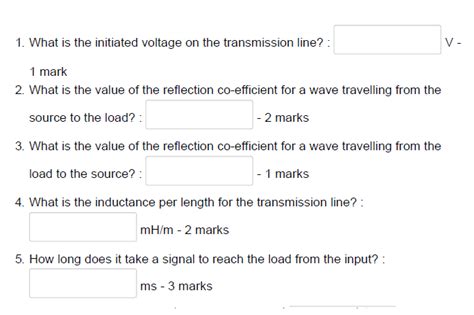 Solved Consider the transmission line circuit shown below: | Chegg.com