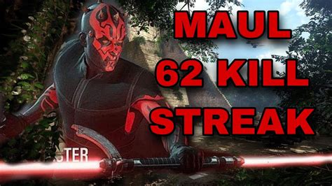 Star Wars Battlefront Darth Maul Old Master Skin Kill Streak On