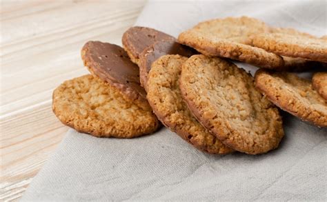 Galletas Finas De Avena O Galletas De Avena De Cereales Saludables Con