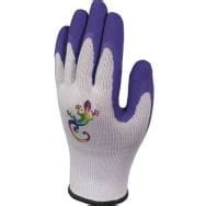 Paires De Gants Enfant Tricot Polyester Paume Enduite Mousse Latex