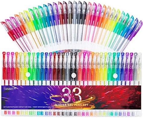 Amazon Aen Art Glitter Gel Pens Colored Gel Markers Pen Set With