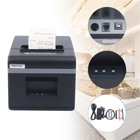 80mm Thermal Receipt Printer POS Receipt Printer High Speed USB Auto