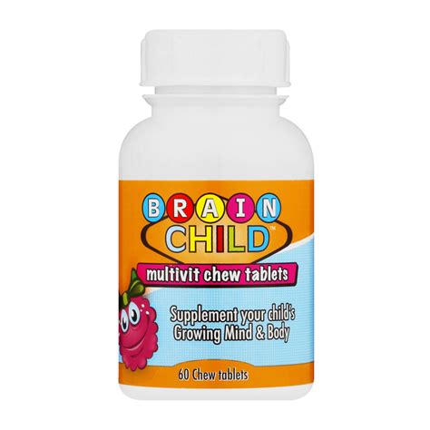 Brain Child Multivitamin Chewable Tablets 60 Pack | Kids Vitamins ...