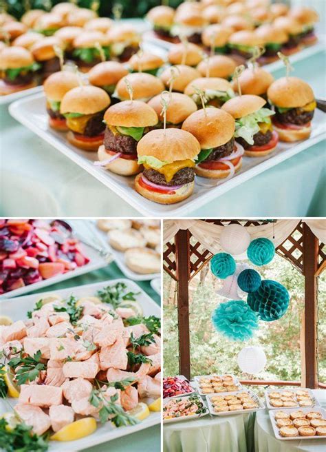 {sweet And Chic} Teal Bridal Shower Luncheon Bridal Shower Food Bridal Shower Luncheon Beach