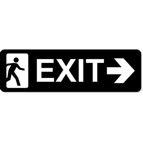 Exit Right Sign Custom Signs