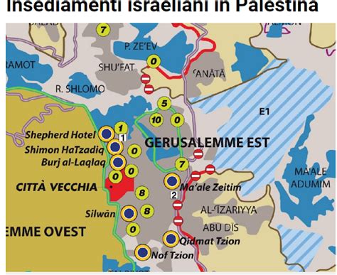 La Carta Degli Insediamenti Israeliani In Cisgiordania E A Gerusalemme