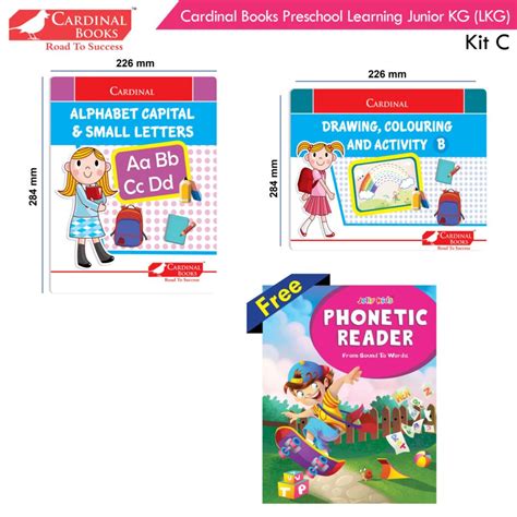 Cardinal Books Preschool Learning Junior KG LKG Kit C Ages 4 5 Years