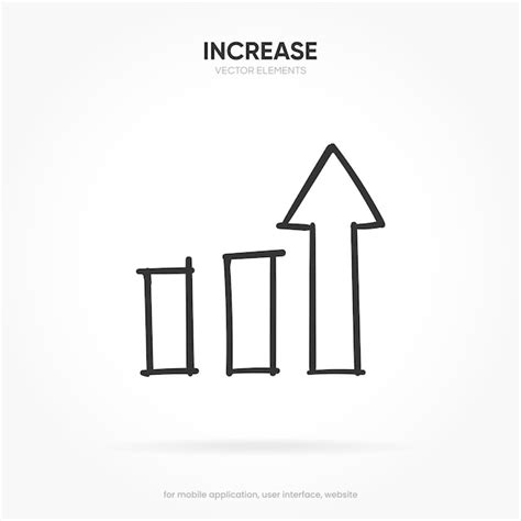 Premium Vector Financial Analysis Stats Icon Growing Graph Business