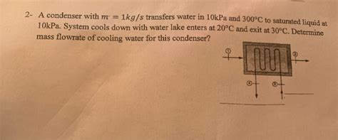 Solved 1kgs Transfers Water In 10kpa And 300°c To Saturated