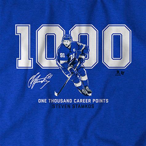 Steven Stamkos 1 000 Points Shirt Tampa Bay Nhlpa Licensed Breakingt