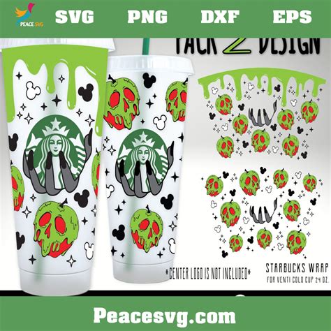 Starbucks Venti Cold Cup Witch Poison Svg Svg Files For Cricut Full Wrap Poison Apple Starbucks