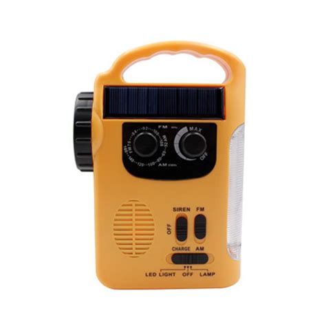 RD339 Solar Hand Crank Radio Receiver Mini Portable AM FM Weather Radio