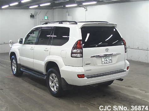 2008 Toyota Land Cruiser Prado White For Sale Stock No 36874