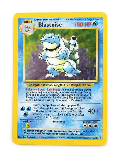 Blastoise Base Set Munimoro Gob Pe